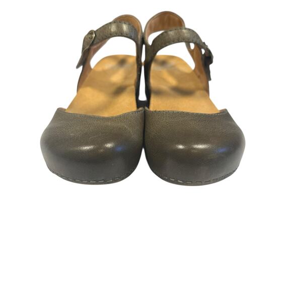 NWOT Dansko Tiffani Green Leather Mary Jane Comfort Sandals EU 38 HolidayOutfit - Picture 3 of 8